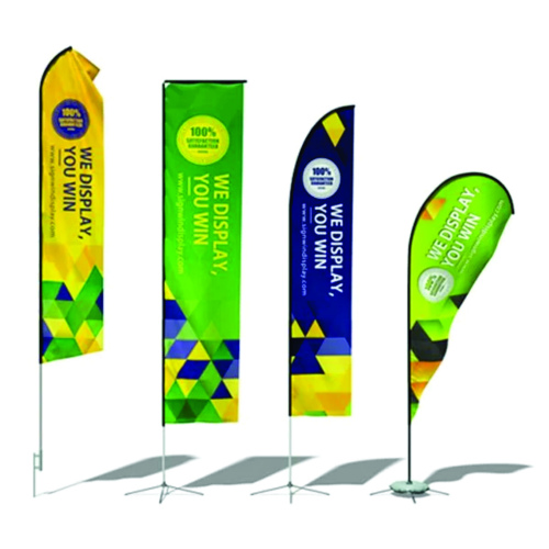 Telescopic/Teardrop flag pair of 2